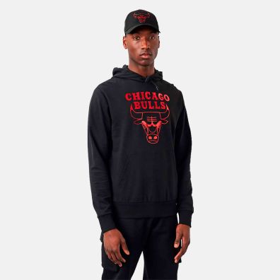 Buzo Chicago Bulls NBA Foil Black Hoodie M