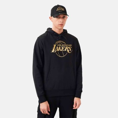 Buzo Los Angeles Lakers NBA Foil Black Hoodie M